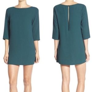 Leith Green 3/4 Sleeve Green Shift Dress - Size M 💚